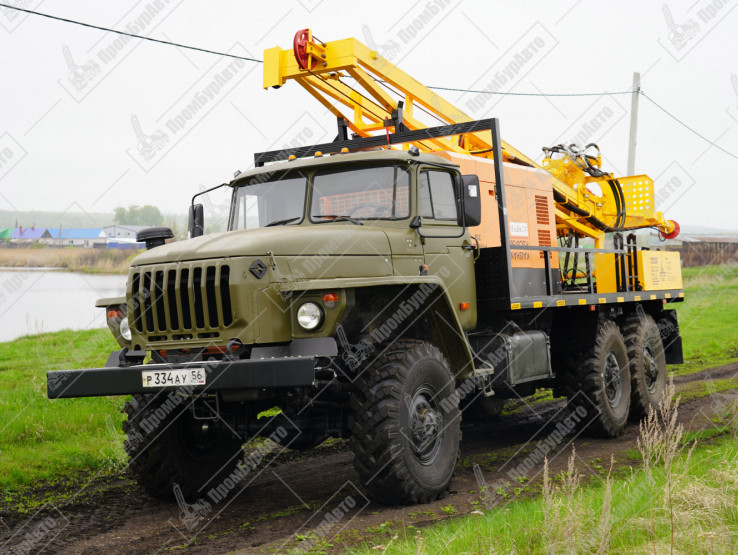 Буровая установка УРБ-2Д2 на шасси УРАЛ-4320 с компрессором KAISHAN RSCG-560/15 на гидравлической системе нового образца