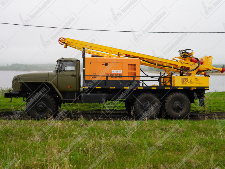 Буровая установка УРБ-2Д2 на шасси УРАЛ-4320 с компрессором KAISHAN RSCG-560/15 на гидравлической системе нового образца