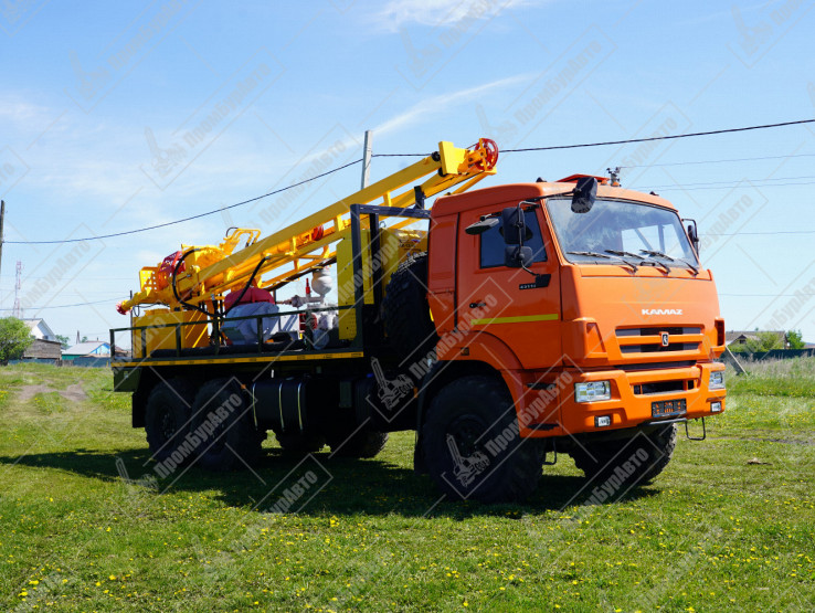 Буровая установка УРБ-2А2 с элементами 2Д3 на шасси КАМАЗ-43118-73118-73094-50 с компрессором АК-12/10 и буровым насосом НБ-50