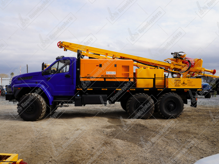 Буровая установка УРБ-2Д2 на шасси УРАЛ NEXT 4320-72 с компрессором с компрессором KAISHAN RSCG-560/15