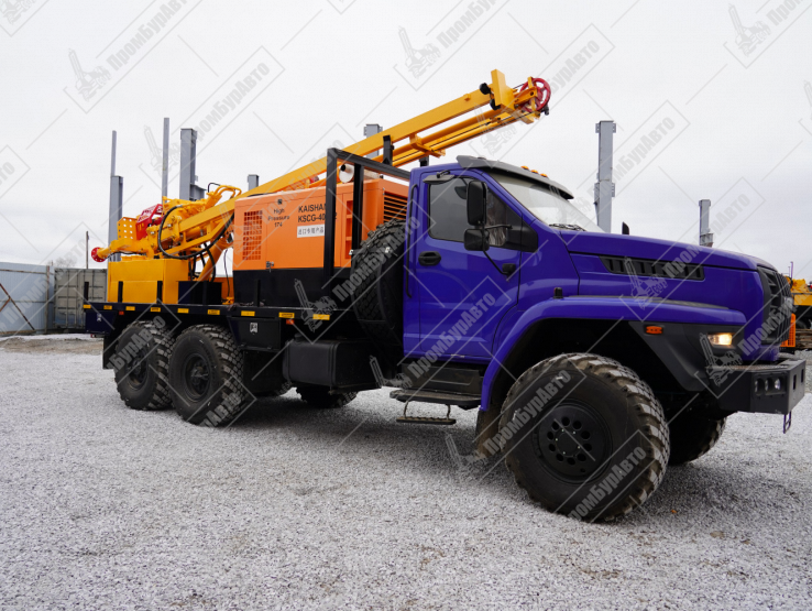 Буровая установка УРБ-2А2 на шасси УРАЛ NEXT 4320-72 с компрессором KAISHAN KSCG-400/12