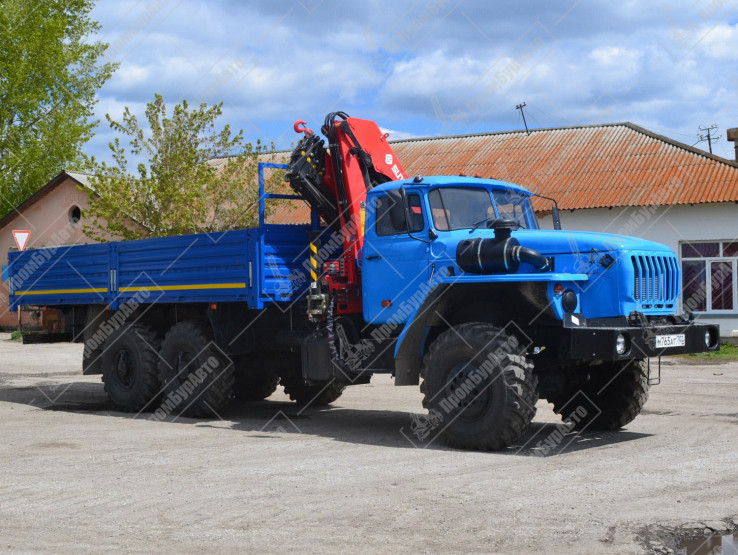 УРАЛ-4320-1951-40 бортовой с крано-манипуляторной установкой КМУ SUNHUNK K168