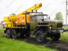 Буровая установка УРБ-2Д2 на шасси УРАЛ-4320 с компрессором KAISHAN RSCG-560/15 на гидравлической системе нового образца