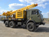 Буровая установка УРБ-2А2 с элементами УРБ-2Д3 на шасси КАМАЗ-4310 с компрессорной станцией КВ-12/12С и гидрозажимом МТ-ГЗ-3 (с труборазворотом) на модернизированной гидравлической системе