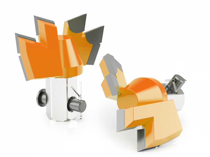 Долото 2-х лопастное для мерзлых грунтов D80-200 мм.