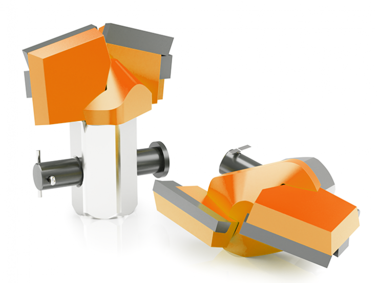 Долото 2-х лопастное шнековое кбл-160, ш-55