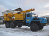 Бурова установка УРБ-2А2 на шасси УРАЛ-4320 с компрессорным агрегатом КВ-12/12С